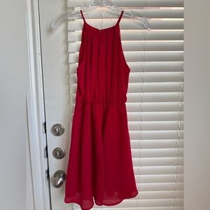 Elegant Red mini Sleeveless Dress size XS